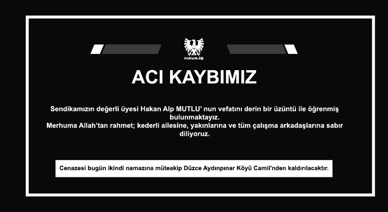 Acı Kaybımız